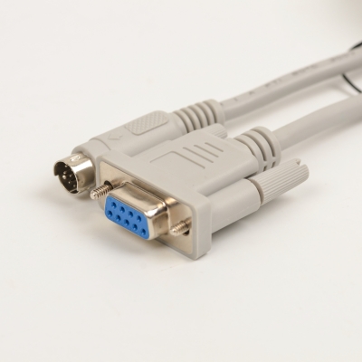 9-pin Female Connector with PLC Round 9-pin Data Download Cable, Data Cable.