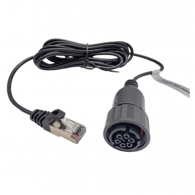 6pins plum blossom shape waterprooof connector cable for Goodwe solar inverter