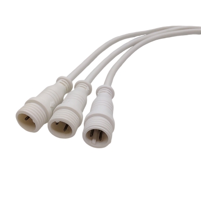 LED light strips 3pins waterproof connector white cable